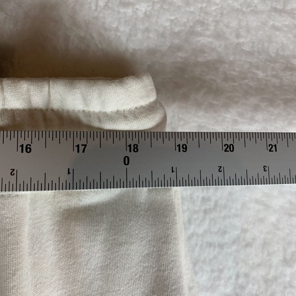 The North Face Sweatpants Women's XL White Cotton Fleece Drawstring‎ Waist 7532 - Picture 7 of 10